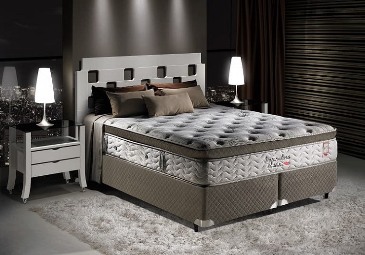 Cama Box Casal Herval Imperatore Eco Bamboo